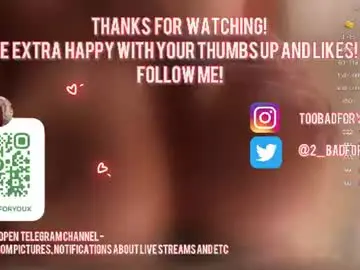 Chaturbate Sex Chat of 2badforyou