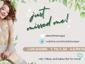 Chaturbate Live Sex Cam of beckthetongue